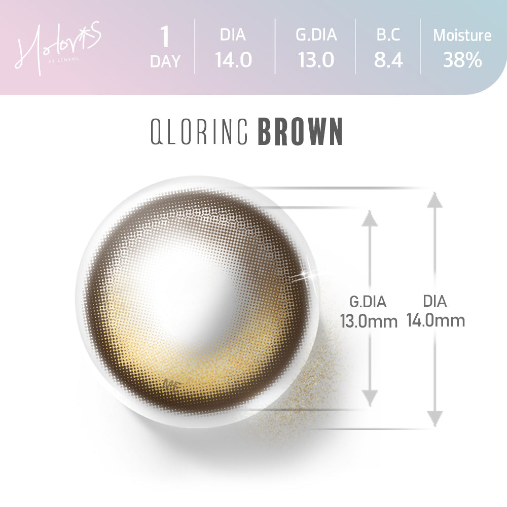 [HOLORIS] View Styling Oneday (QLORING BROWN)