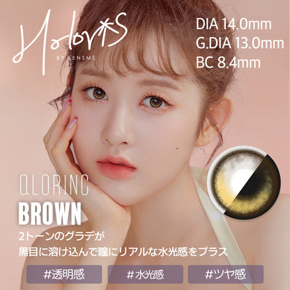 [HOLORIS] View Styling Oneday (QLORING BROWN)